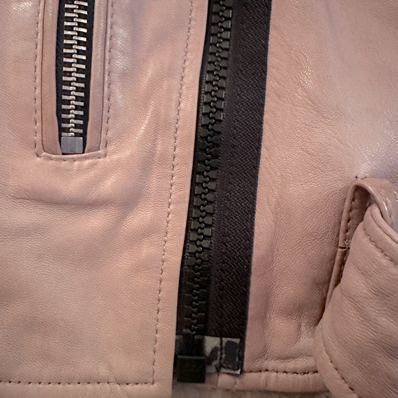 All Saints Blush Leather Jacket